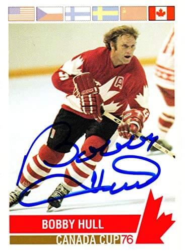 Bobby Hull Signed Team Canada Future Trends Experience Trading Card #142 - HULCAR410 - Bobby Hull Signed Team Canada Future Trends Experience Trading Card #142 product image