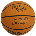 Bobby Knight Signed Wilson NCAA Basketball w/76,81,87 Champs - KNIBSK203 - Bobby Knight Signed Wilson NCAA Basketball w/76,81,87 Champs product image