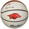 Bobby Portis Signed Arkansas Razorbacks Baden White Logo Basketball w/2015 SEC POY - PORBSK206 - Bobby Portis Signed Arkansas Razorbacks Baden White Logo Basketball w/2015 SEC POY product image
