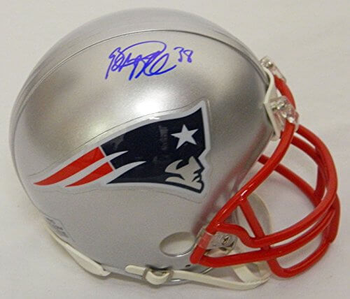 Brandon Bolden Signed New England Patriots Riddell Mini Helmet - BOLMIN300 - Brandon Bolden Signed New England Patriots Riddell Mini Helmet product image