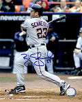Brian Schneider Signed Nationals Batting 8x10 Photo - SCH08P122 - Brian Schneider Signed Nationals Batting 8x10 Photo product image