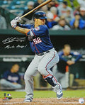 Byung Ho Park Signed Minnesota Twins Batting Action 16x20 Photo w/Park Bang - PAR16P102 - Byung Ho Park Signed Minnesota Twins Batting Action 16x20 Photo w/Park Bang product image