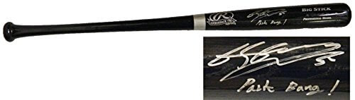 Byung Ho Park Signed Rawlings Black Big Stick Baseball Bat w/Park Bang - PARBAT101 - Byung Ho Park Signed Rawlings Black Big Stick Baseball Bat w/Park Bang product image