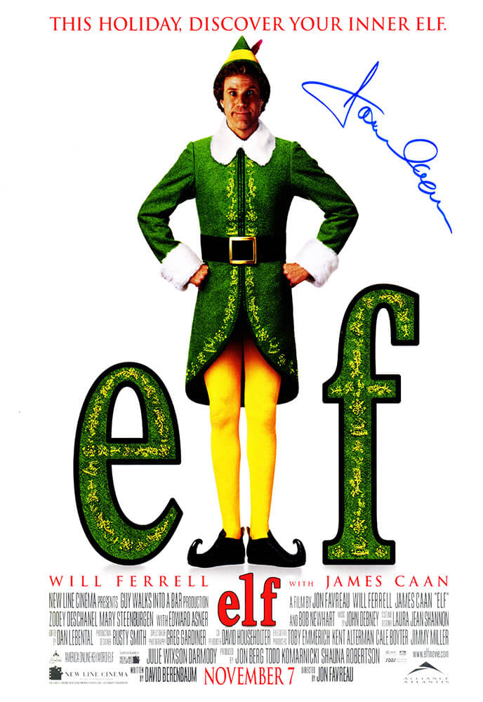 James Caan Signed 'Elf' 11x17 Movie Poster - CAAPST509 - James Caan Signed 'Elf' 11x17 Movie Poster product image