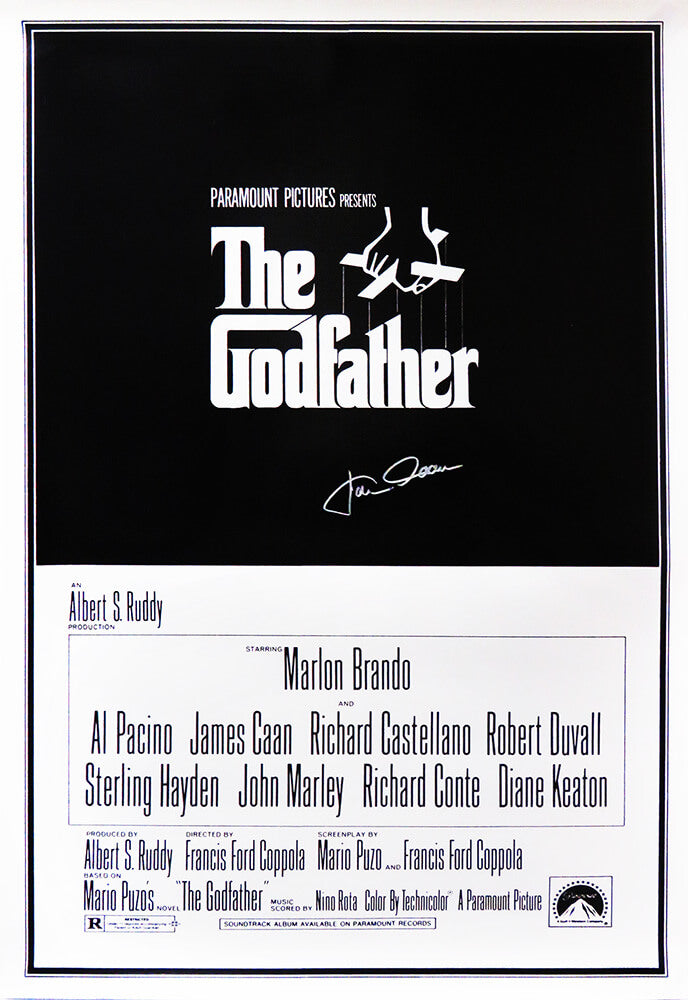 James Caan Signed The Godfather 27x40 Full Size Movie Poster - CAAPST510 - James Caan Signed The Godfather 27x40 Full Size Movie Poster product image