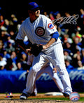 Trevor Cahill Signed Chicago Cubs Pitching Action 8x10 Photo - CAH08P100 - Trevor Cahill Signed Chicago Cubs Pitching Action 8x10 Photo product image