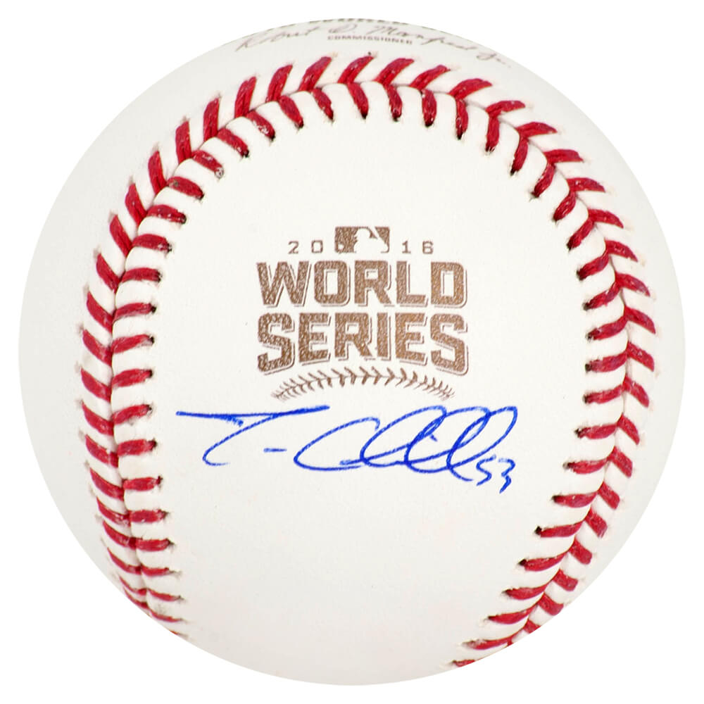 Trevor Cahill Signed Rawlings Official 2016 World Series Baseball - CAHBSB100 - Trevor Cahill Signed Rawlings Official 2016 World Series Baseball product image