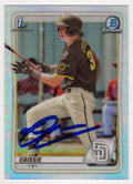 Owen Caissie Signed Chicago Cubs 2020 Bowman Draft Refractor Chrome Baseball Trading Card #BD-49 - CAICAR101 - Owen Caissie Signed Chicago Cubs 2020 Bowman Draft Refractor Chrome Baseball Trading Card #BD-49 product image
