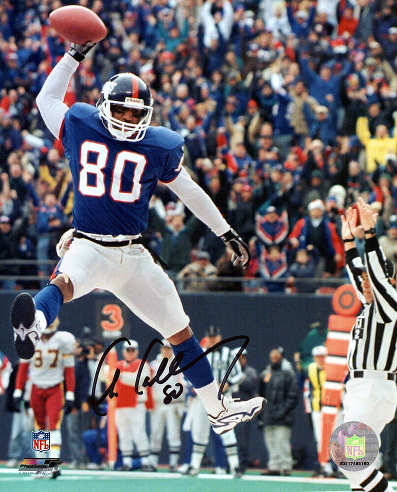 Chris Calloway Signed New York Giants Celebration Spike 8x10 Photo - CAL08P302 - Chris Calloway Signed New York Giants Celebration Spike 8x10 Photo product image