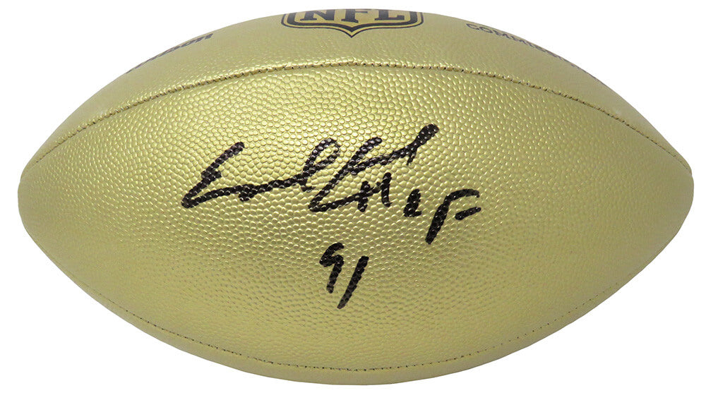 Earl Campbell Signed Wilson Duke Gold Metallic NFL Full Size Replica Football w/HOF'91 - CAMFTB303 - Earl Campbell Signed Wilson Duke Gold Metallic NFL Full Size Replica Football w/HOF'91 product image