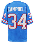 Earl Campbell Signed Blue Throwback Custom Football Jersey w/HOF'91 - CAMJRY300 - Earl Campbell Signed Blue Throwback Custom Football Jersey w/HOF'91 product image
