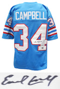 Earl Campbell Signed Blue Throwback Custom Football Jersey - CAMJRY303 - Earl Campbell Signed Blue Throwback Custom Football Jersey product image