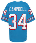 Earl Campbell Signed Blue T/B Custom Football Jersey - CAMJRY304 - Earl Campbell Signed Blue T/B Custom Football Jersey product image
