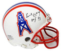Earl Campbell Signed Houston Oilers Throwback Riddell Mini Helmet w/HOF'91 - CAMMIN300 - Earl Campbell Signed Houston Oilers Throwback Riddell Mini Helmet w/HOF'91 product image