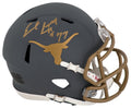 Earl Campbell Signed Texas Longhorns SLATE Riddell Speed Mini Helmet w/HT'77 - CAMMIN304 - Earl Campbell Signed Texas Longhorns SLATE Riddell Speed Mini Helmet w/HT'77 product image