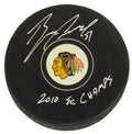 Brian Campbell Signed Blackhawks Logo Hockey Puck w/2010 SC Champs - CAMPUC401 - Brian Campbell Signed Blackhawks Logo Hockey Puck w/2010 SC Champs product image