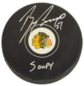 Brian Campbell Signed Blackhawks Logo Hockey Puck w/Soupy - CAMPUC402 - Brian Campbell Signed Blackhawks Logo Hockey Puck w/Soupy product image
