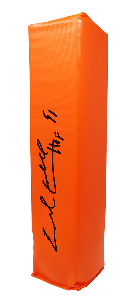 Earl Campbell Signed Orange Endzone Football Pylon w/HOF'91 - CAMPYL300 - Earl Campbell Signed Orange Endzone Football Pylon w/HOF'91 product image