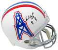 Earl Campbell Signed Houston Oilers Throwback Riddell Full Size Replica Helmet w/HOF'91 (Beckett) - CAMREP305 - Earl Campbell Signed Houston Oilers Throwback Riddell Full Size Replica Helmet w/HOF'91 (Beckett) product image