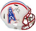 Earl Campbell Signed Houston Oilers Throwback Riddell Full Size Speed Replica Helmet w/HOF'91 - CAMREP307 - Earl Campbell Signed Houston Oilers Throwback Riddell Full Size Speed Replica Helmet w/HOF'91 product image