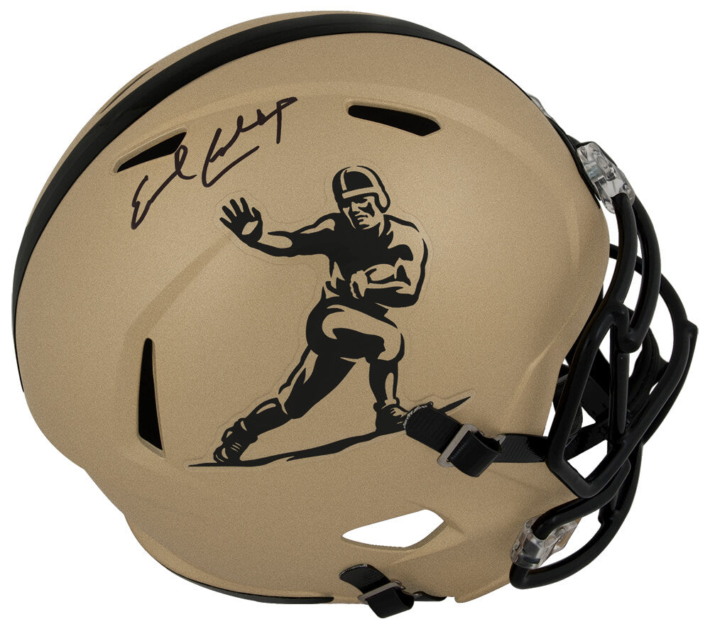 Earl Campbell Signed Heisman Trophy Logo Gold Riddell Full Size Speed Replica Helmet - CAMREP308 - Earl Campbell Signed Heisman Trophy Logo Gold Riddell Full Size Speed Replica Helmet product image