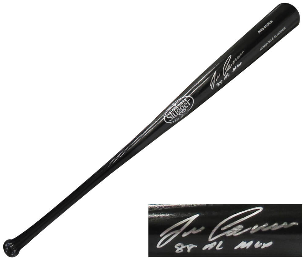 Jose Canseco Signed Louisville Slugger Black Baseball Bat w/88 AL MVP - CANBAT107 - Jose Canseco Signed Louisville Slugger Black Baseball Bat w/88 AL MVP product image