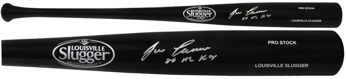 Jose Canseco Signed Louisville Slugger Pro Stock Black Baseball Bat w/86 AL ROY - CANBAT112 - Jose Canseco Signed Louisville Slugger Pro Stock Black Baseball Bat w/86 AL ROY product image