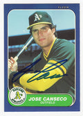 Jose Canseco Signed Oakland A's (Athletics) 1986 Fleer Baseball Rookie Card #U-20 - CANCAR110 - Jose Canseco Signed Oakland A's (Athletics) 1986 Fleer Baseball Rookie Card #U-20 product image