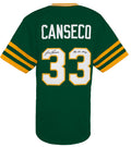 Jose Canseco Signed Green Throwback Custom Baseball Jersey w/88 AL MVP - CANJRY106 - Jose Canseco Signed Green Throwback Custom Baseball Jersey w/88 AL MVP product image