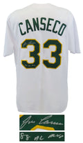 Jose Canseco Signed White Custom Baseball Jersey w/88 AL MVP - CANJRY104 - Jose Canseco Signed White Custom Baseball Jersey w/88 AL MVP product image