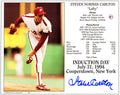 Steve Carlton Signed Philadelphia Phillies Hall of Fame Induction Day 8x10 Photo - CAR08P101 - Steve Carlton Signed Philadelphia Phillies Hall of Fame Induction Day 8x10 Photo product image