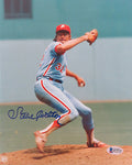 Steve Carlton Signed Philadelphia Phillies Pitching Action 8x10 Photo (Beckett) - CAR08P102 - Steve Carlton Signed Philadelphia Phillies Pitching Action 8x10 Photo (Beckett) product image