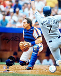 Gary Carter Signed New York Mets Catcher 8x10 Photo - CAR08P110 - Gary Carter Signed New York Mets Catcher 8x10 Photo product image