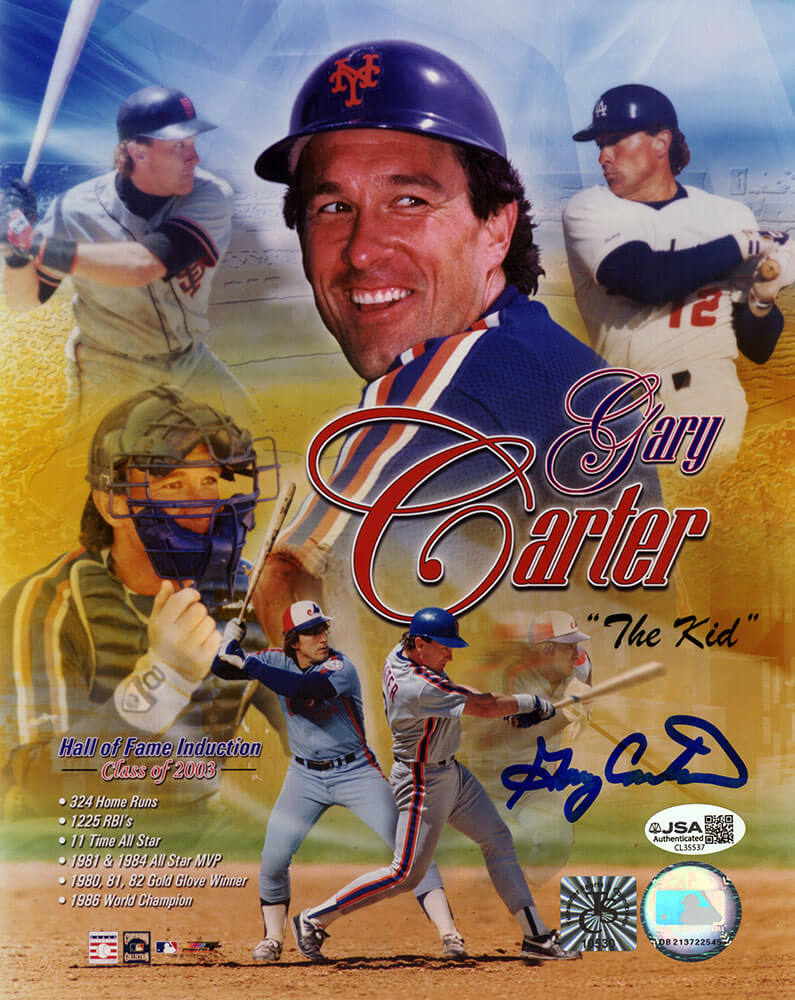 Gary Carter Signed Hall of Fame Multi Image Collage 8x10 Photo - (JSA) - CAR08P113 - Gary Carter Signed Hall of Fame Multi Image Collage 8x10 Photo - (JSA) product image