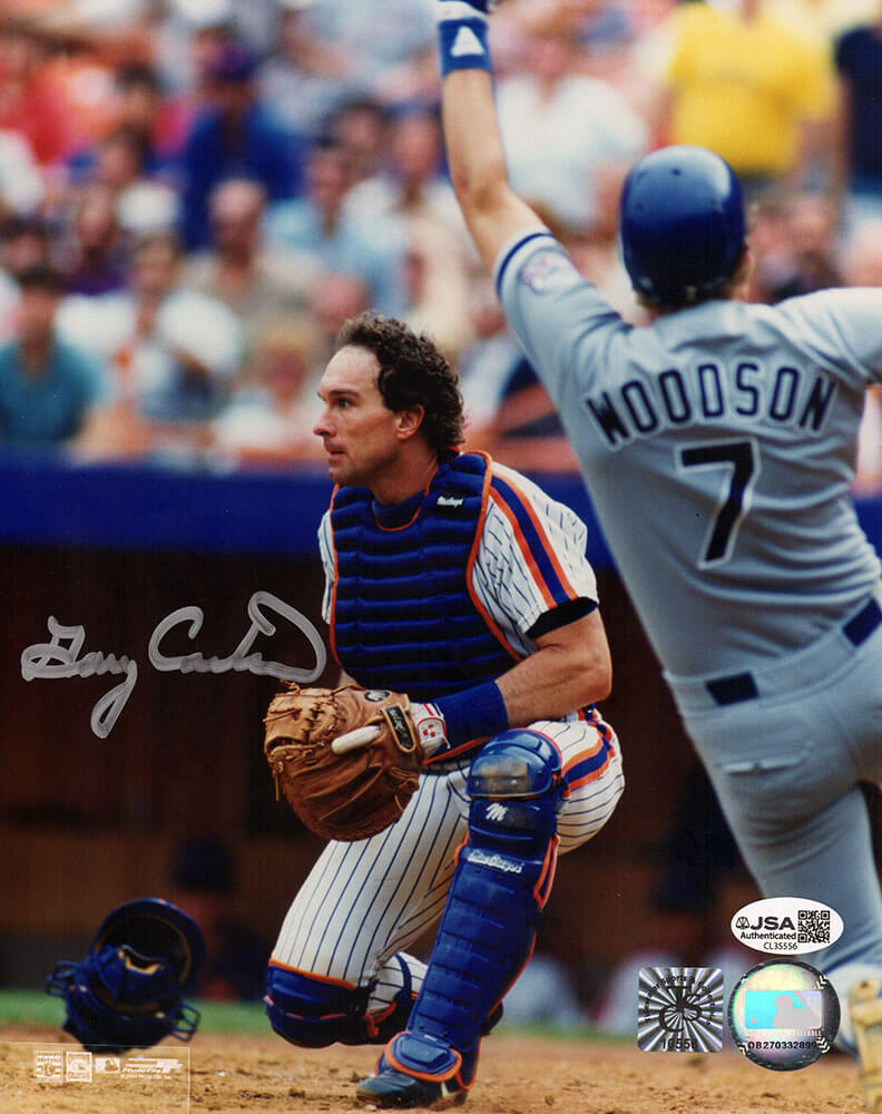Gary Carter Signed New York Mets Catcher Action 8x10 Photo - (JSA) - CAR08P114 - Gary Carter Signed New York Mets Catcher Action 8x10 Photo - (JSA) product image