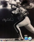 Gary Carter Signed Montreal Expos Swinging Action B&W 8x10 Photo - CAR08P115TW - Gary Carter Signed Montreal Expos Swinging Action B&W 8x10 Photo product image