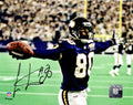 Cris Carter Signed Vikings Arms Out Celebration Holding Football 8x10 Photo - CAR08P305 - Cris Carter Signed Vikings Arms Out Celebration Holding Football 8x10 Photo product image