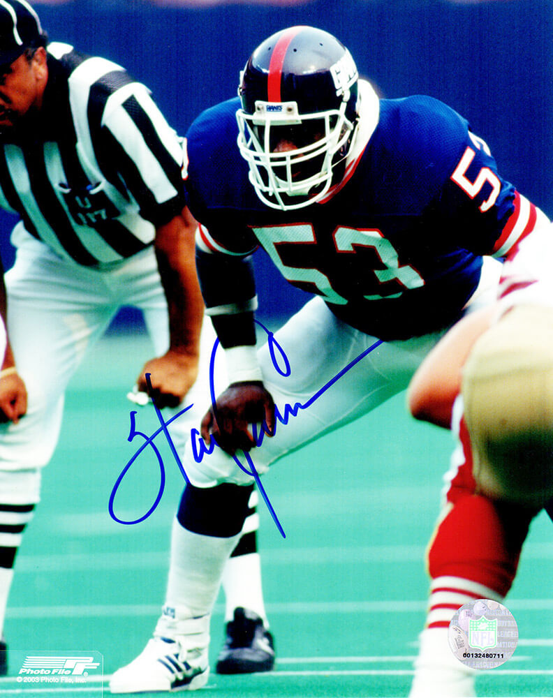 Harry Carson Signed New York Giants Action Stance 8x10 Photo - CAR08P320 - Harry Carson Signed New York Giants Action Stance 8x10 Photo product image