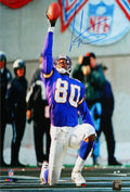 Cris Carter Signed Minnesota Vikings Touchdown Celebration Football Raise 16x20 Photo - CAR16P300 - Cris Carter Signed Minnesota Vikings Touchdown Celebration Football Raise 16x20 Photo product image