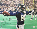 Cris Carter Signed Vikings Arms Out Celebration Holding Football 16x20 Photo - CAR16P302 - Cris Carter Signed Vikings Arms Out Celebration Holding Football 16x20 Photo product image