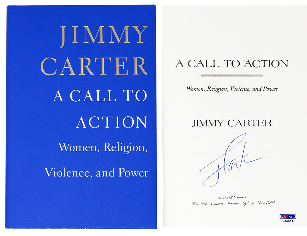 President Jimmy Carter Signed A Call To Action Women, Religion, Violence & Power Hardcover Book - CARBOK500 - President Jimmy Carter Signed A Call To Action Women, Religion, Violence & Power Hardcover Book product image