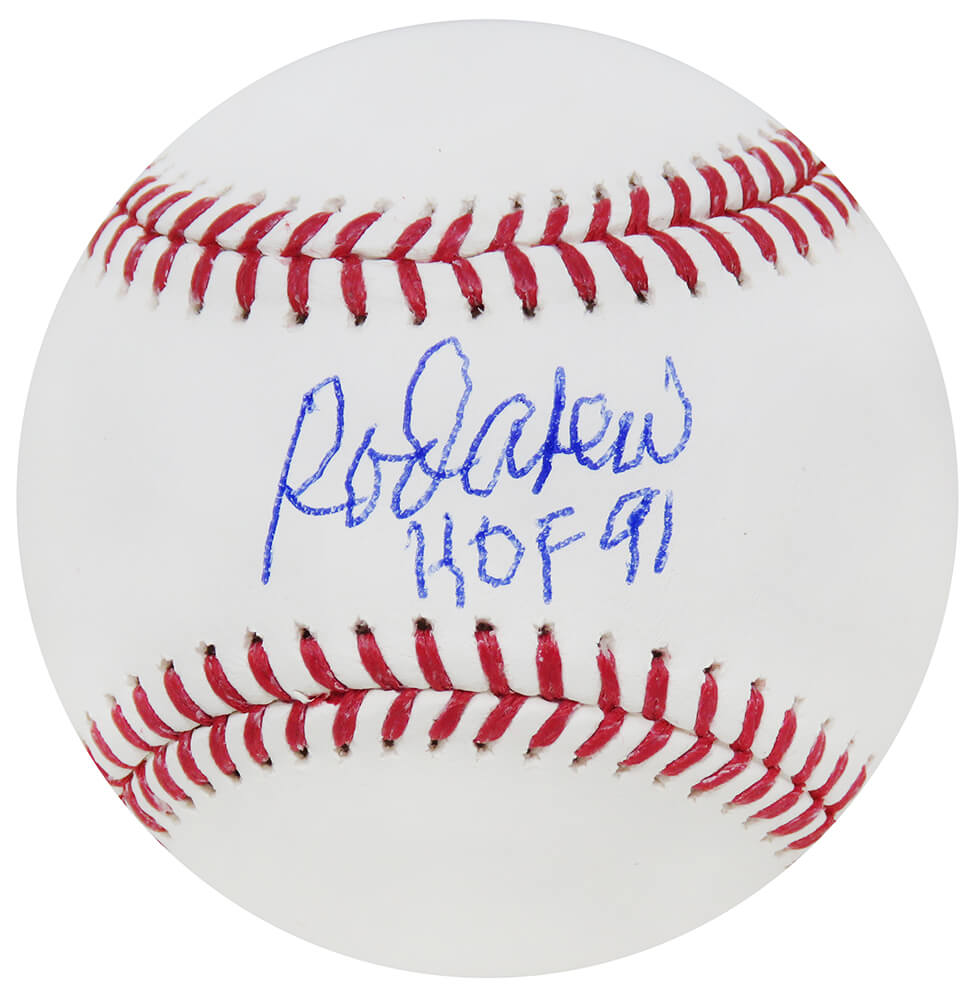 Rod Carew Signed Rawlings MLB Baseball w/HOF'91 - CARBSB122 - Rod Carew Signed Rawlings MLB Baseball w/HOF'91 product image