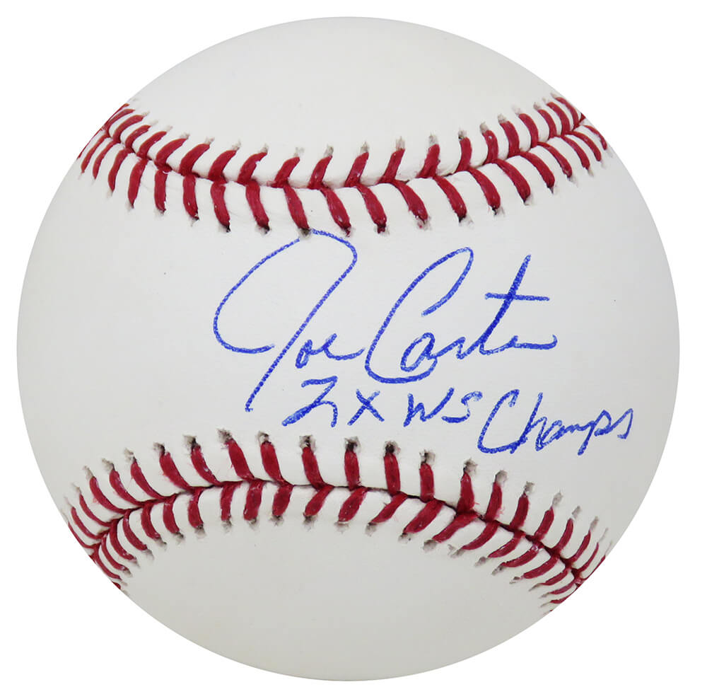 Joe Carter Signed Rawlings Official MLB Baseball w/2x WS Champs - CARBSB131 - Joe Carter Signed Rawlings Official MLB Baseball w/2x WS Champs product image