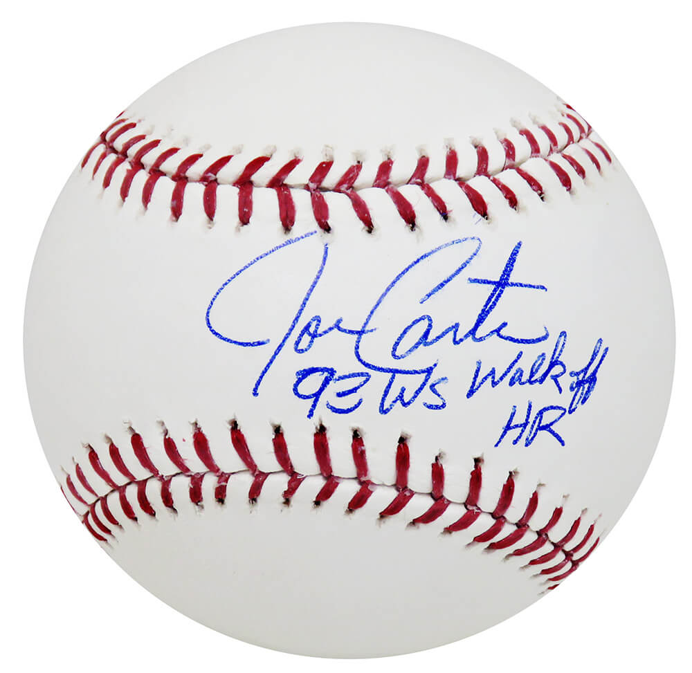 Joe Carter Signed Rawlings Official MLB Baseball w/93 WS Walk Off HR - CARBSB132 - Joe Carter Signed Rawlings Official MLB Baseball w/93 WS Walk Off HR product image