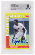 Rod Carew Signed Minnesota Twins 1991 Swell Baseball Card #103 - (Beckett Encapsulated) - CARCAR111 - Rod Carew Signed Minnesota Twins 1991 Swell Baseball Card #103 - (Beckett Encapsulated) product image