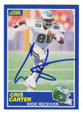 Cris Carter Signed Philadelphia Eagles 1989 Score Football Rookie Card #72 - CARCAR312 - Cris Carter Signed Philadelphia Eagles 1989 Score Football Rookie Card #72 product image