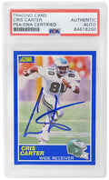 Cris Carter Signed Philadelphia Eagles 1989 Score Football Rookie Card #72 (PSA Encapsulated) - CARCAR315 - Cris Carter Signed Philadelphia Eagles 1989 Score Football Rookie Card #72 (PSA Encapsulated) product image