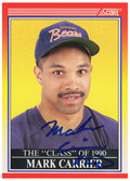 Mark Carrier Signed Chicago Bears 1990 Score Rookie Football Trading Card #614 - CARCAR321 - Mark Carrier Signed Chicago Bears 1990 Score Rookie Football Trading Card #614 product image