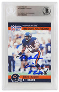 Mark Carrier Signed Chicago Bears 1990 Pro Set Rookie Football Trading Card #674 - (Beckett Encapsulated) - CARCAR322 - Mark Carrier Signed Chicago Bears 1990 Pro Set Rookie Football Trading Card #674 - (Beckett Encapsulated) product image