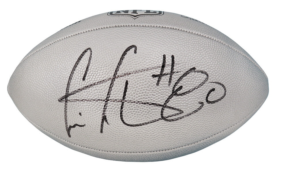 Cris Carter Signed Wilson Duke Silver Metallic NFL Full Size Replica Football - CARFTB304 - Cris Carter Signed Wilson Duke Silver Metallic NFL Full Size Replica Football product image